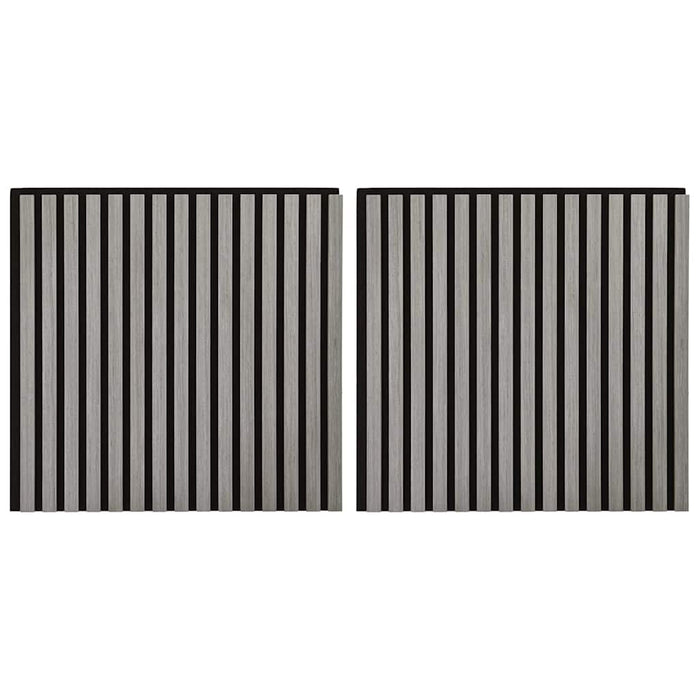 Pannelli Acustici da Parete 2 pz Doghe Rovere Impiallacciato 42002579