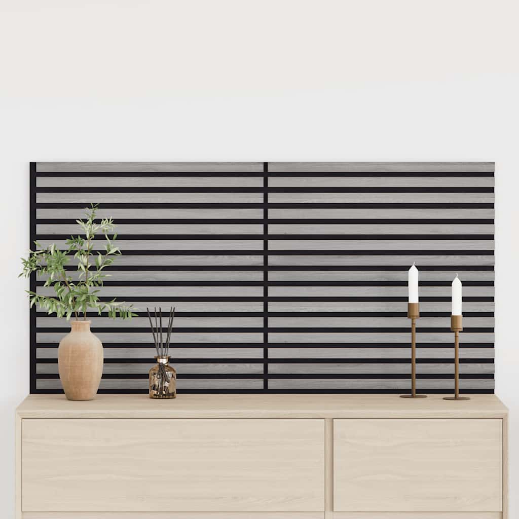 Pannelli Acustici da Parete 2 pz Doghe Rovere Impiallacciato 42002579