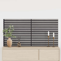 vidaXL Pannelli Acustici da Parete 2 pz Doghe Rovere Impiallacciato