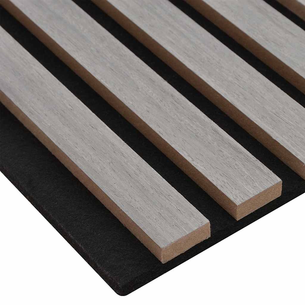 vidaXL Pannelli Acustici da Parete 2 pz Doghe Rovere Impiallacciato