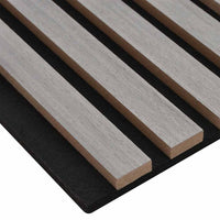 vidaXL Pannelli Acustici da Parete 2 pz Doghe Rovere Impiallacciato