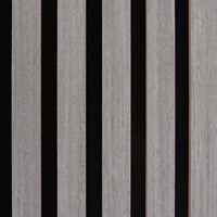 Pannelli Acustici da Parete 2 pz Doghe Rovere Impiallacciato 42002579