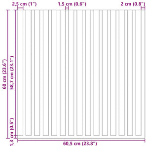Pannelli Acustici da Parete 2 pz Doghe Rovere Impiallacciato 42002579