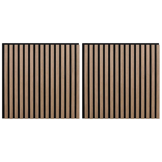 Pannelli Acustici da Parete 2 pz Doghe Rovere Impiallacciato 42002580