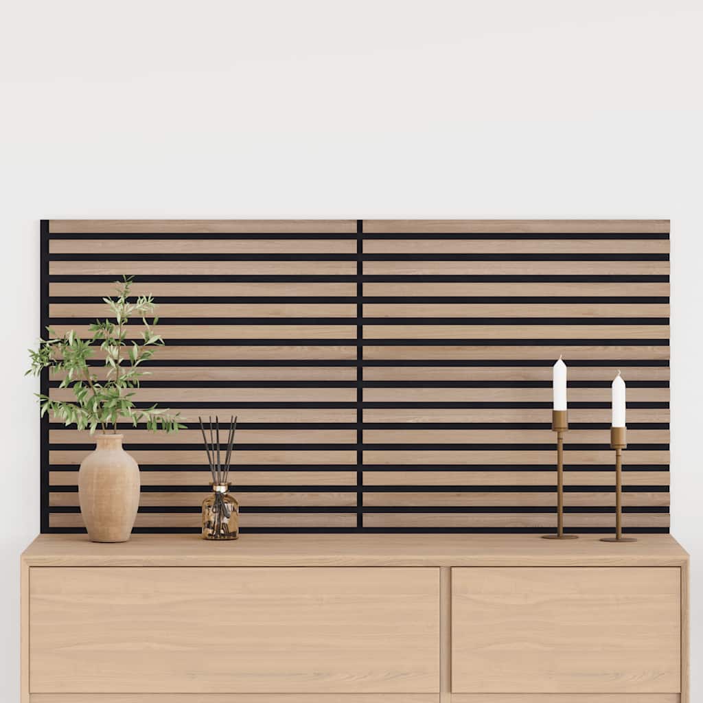 Pannelli Acustici da Parete 2 pz Doghe Rovere Impiallacciato 42002580