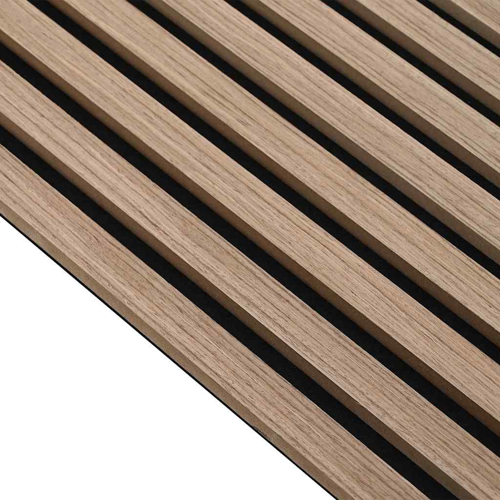 Pannelli Acustici da Parete 2 pz Doghe Rovere Impiallacciato 42002580