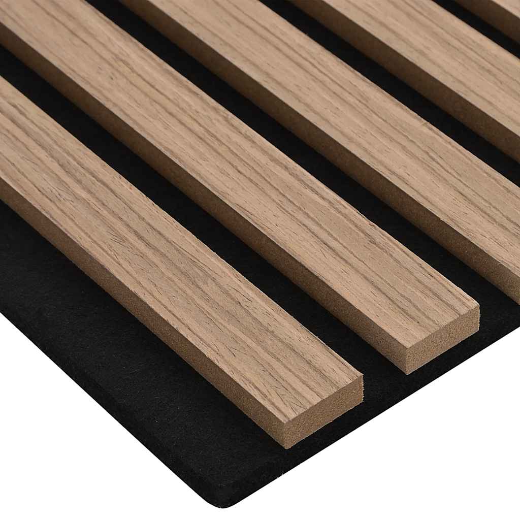 Pannelli Acustici da Parete 2 pz Doghe Rovere Impiallacciato