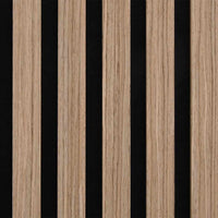 Pannelli Acustici da Parete 2 pz Doghe Rovere Impiallacciato 42002580