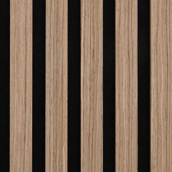 Pannelli Acustici da Parete 2 pz Doghe Rovere Impiallacciato 42002580