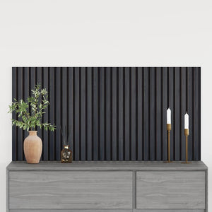 Pannelli Acustici da Parete 2 pz Doghe Rovere Impiallacciato 42002581