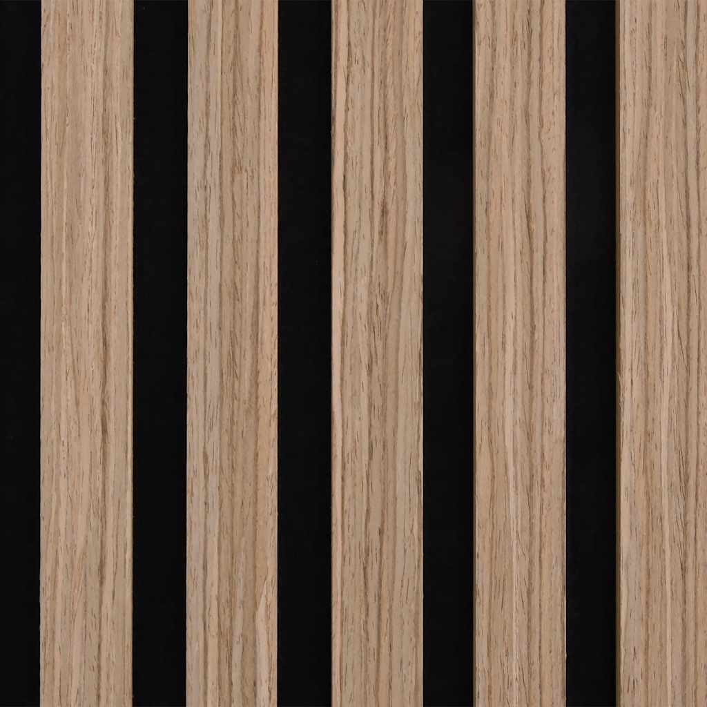 Pannelli Acustici da Parete 8 pz Doghe Rovere Impiallacciato 42002584