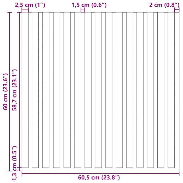 Pannelli Acustici da Parete 8 pz Doghe Rovere Impiallacciato 42002585