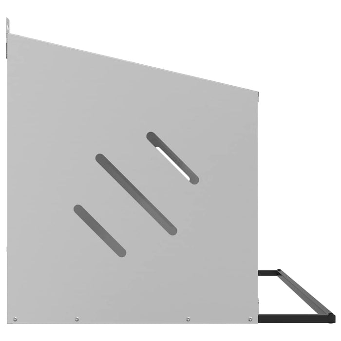 Nido per Polli con 3 Scomparti in Metallo Galvanizzato Argento 864346