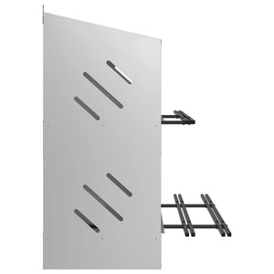 Nido per Polli con 8 Scomparti in Metallo Galvanizzato Argento