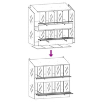 Nido per Polli con 8 Scomparti in Metallo Galvanizzato Argento 864350