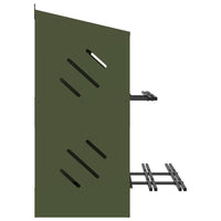 Nido per Polli con 6 Scomparti in Metallo Verde Oliva 864351