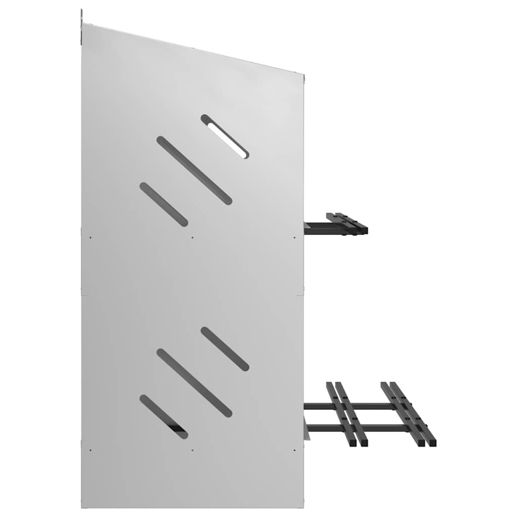 Nido per Polli con 6 Scomparti in Metallo Galvanizzato Argento 864352