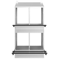 Nido per Polli con 4 Scomparti in Metallo Galvanizzato Argento 864354