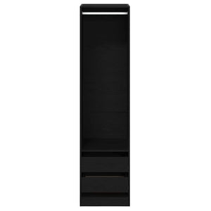 Guardaroba Rovere nero 50 x 50 x 200 cm Legno multistrato 3329300