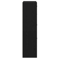 Credenza Nero 68 x 37 x 142 cm Legno multistrato 3329301