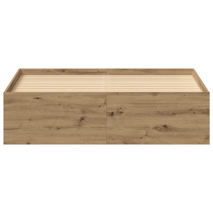 Giroletto senza Materasso-Struttura Letto Rovere Artigianale 135x190cm 747131