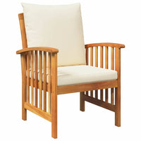 Set Divano da Giardino con cuscino 3 pz-Sofa da Giardino-Divanetto da esterno Olio Naturale 388493