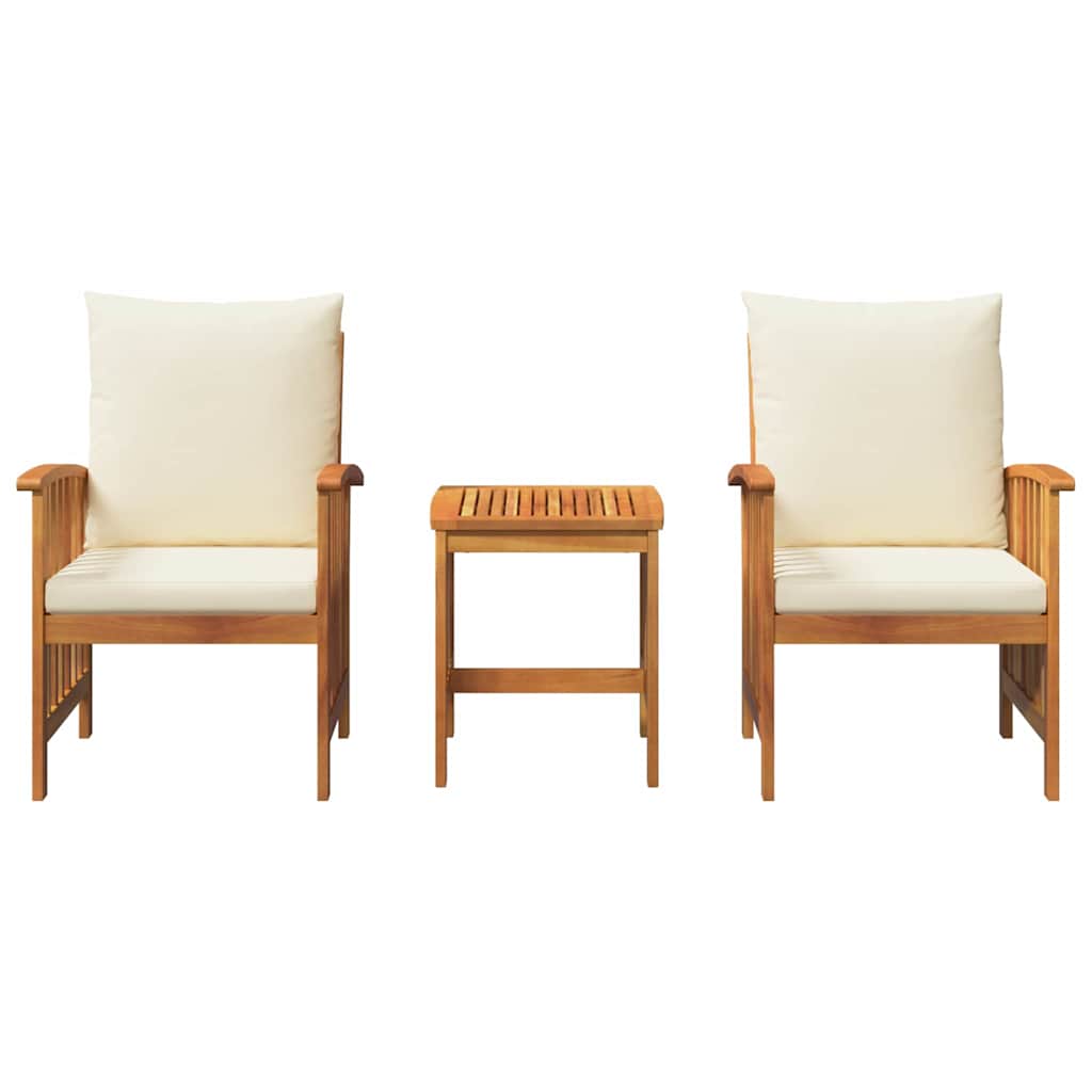 Set Divano da Giardino con cuscino 3 pz-Sofa da Giardino-Divanetto da esterno Olio Naturale 388493