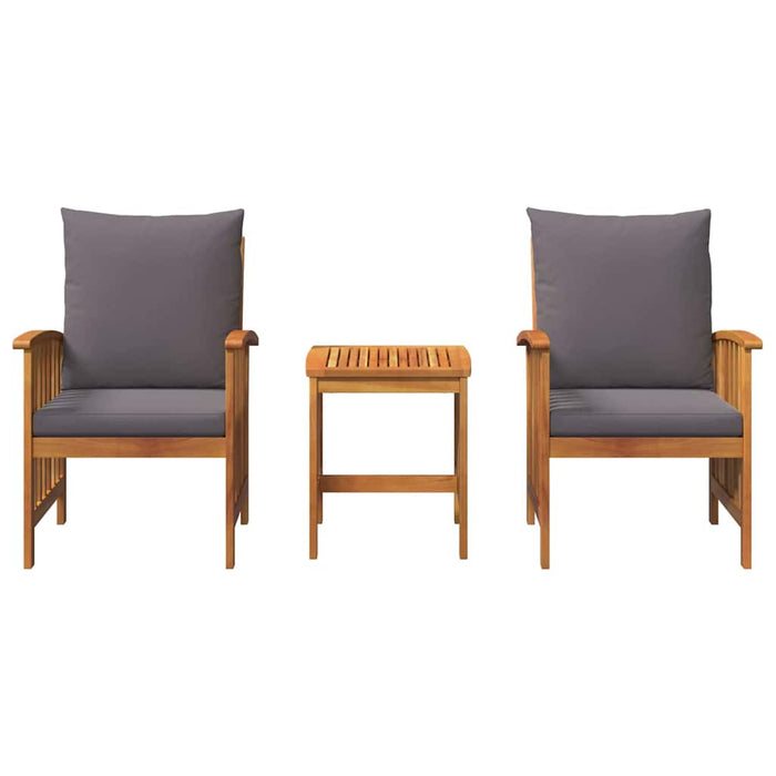 Set Divano da Giardino con cuscino 3 pz-Sofa da Giardino-Divanetto da esterno Olio Naturale 741292