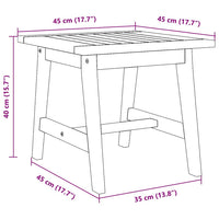 Tavolo laterale Marrone Legno massello di acacia 4106454