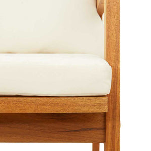 vidaXL Sedia da Giardino 2 pcs Marrone Legno massello di acacia