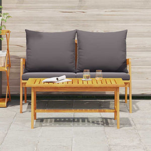 Set bistrot con cuscino 2 pcs Marrone Legno massello di acacia 4106462