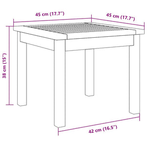 Tavolo laterale Marrone Legno massello di acacia 4106464