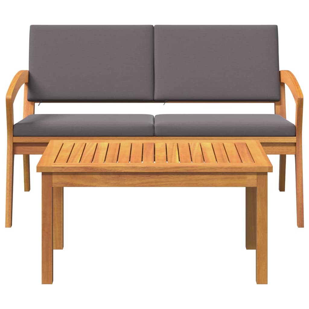 Set bistrot 2 pcs Marrone Legno massello di acacia 4106472