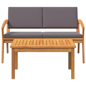 Set bistrot 2 pcs Marrone Legno massello di acacia 4106472