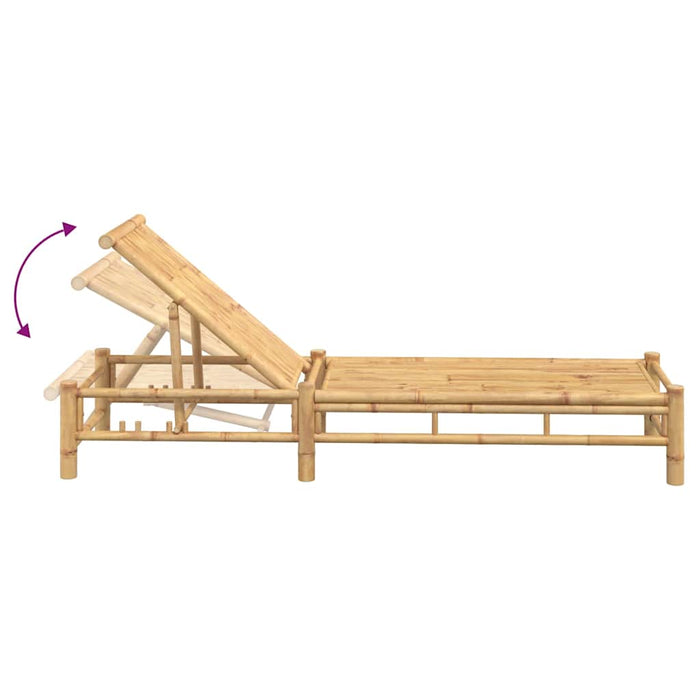 vidaXL Lettino Prendisole 55x199x30 cm in Bambù