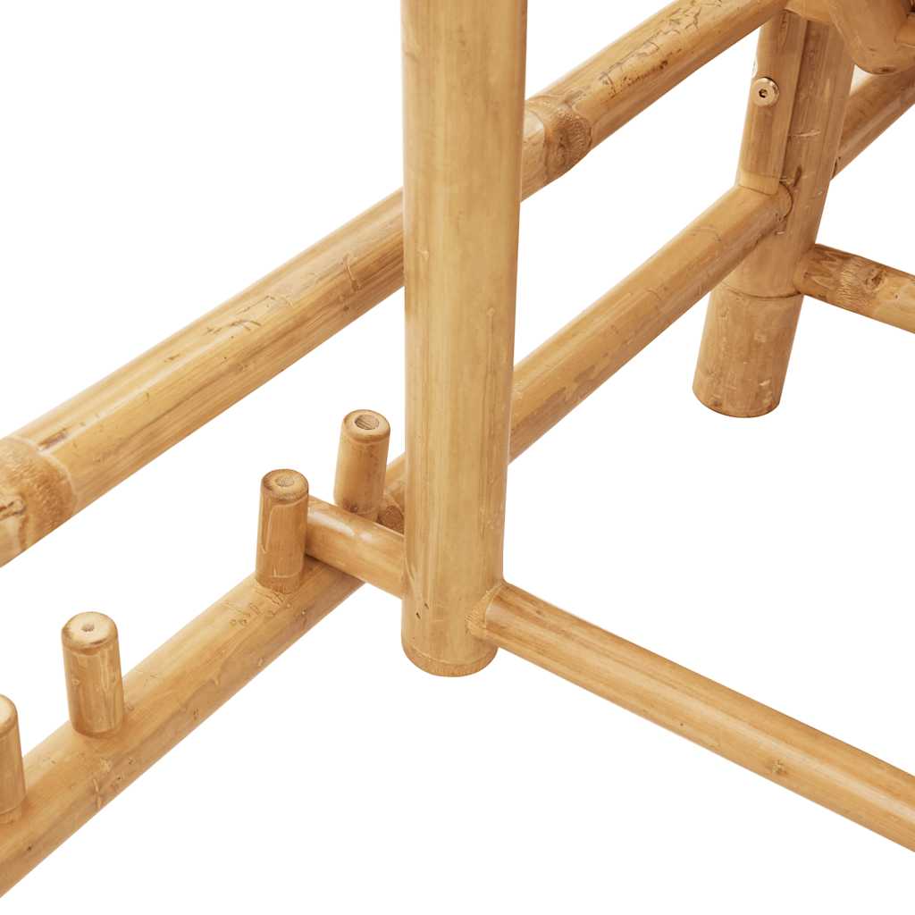 vidaXL Lettino Prendisole con Cuscini 55x199x30 cm in Bambù