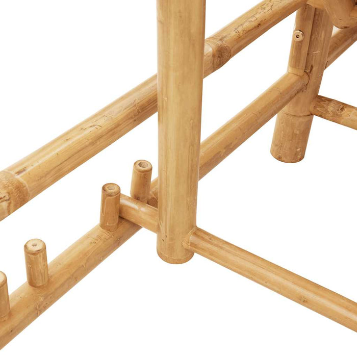 vidaXL Lettino Prendisole con Cuscini 55x199x30 cm in Bambù