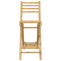 Sgabelli da Tavolo da Esterno con Poggiapiedi 2 pz in Bambù 4108228