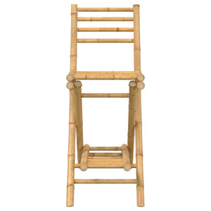 Sgabelli da Tavolo da Esterno con Poggiapiedi 2 pz in Bambù 4108228