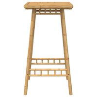 Tavolo da Bar da Esterno Quadrato 55x55x100 cm in Bambù