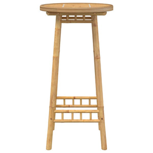 Tavolo da Bar da Esterno Rotondo Ø55x100 cm in Bambù 4108230