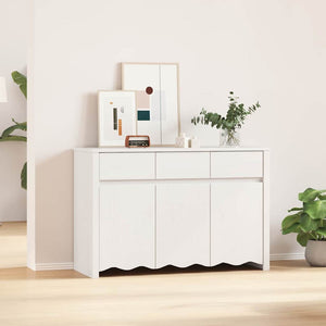 Credenza con Cassetto-Buffet-Armadio da cucina Drammen Bianco 114 x 43 x 75,5 cm