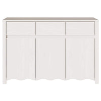Credenza con Cassetto-Buffet-Armadio da cucina Drammen Bianco 114 x 43 x 75,5 cm