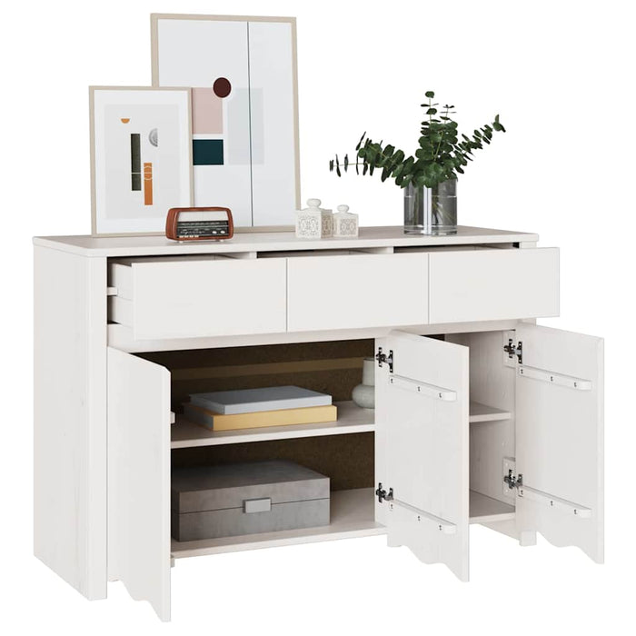 Credenza con Cassetto-Buffet-Armadio da cucina Drammen Bianco 114 x 43 x 75,5 cm