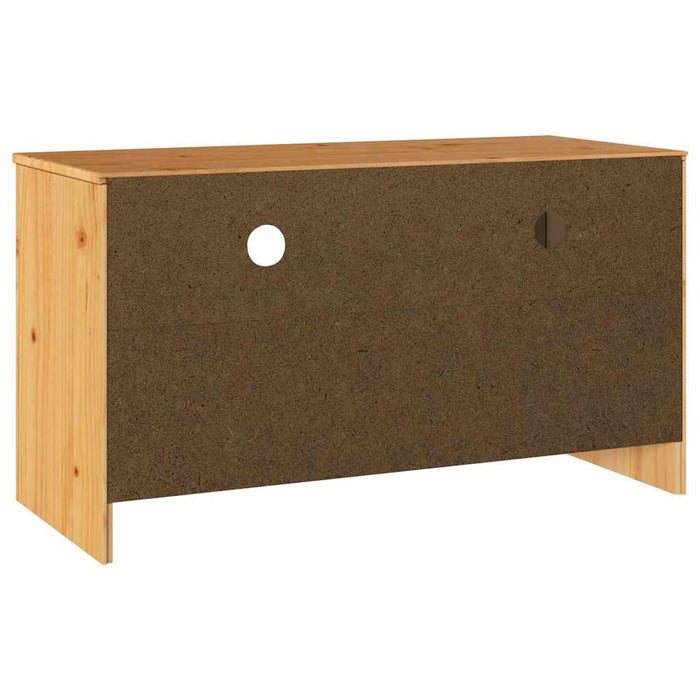 Mobile TV-Credenza TV-Console TV Drammen Rovere 99 x 43 x 55 cm Legno massello di pino