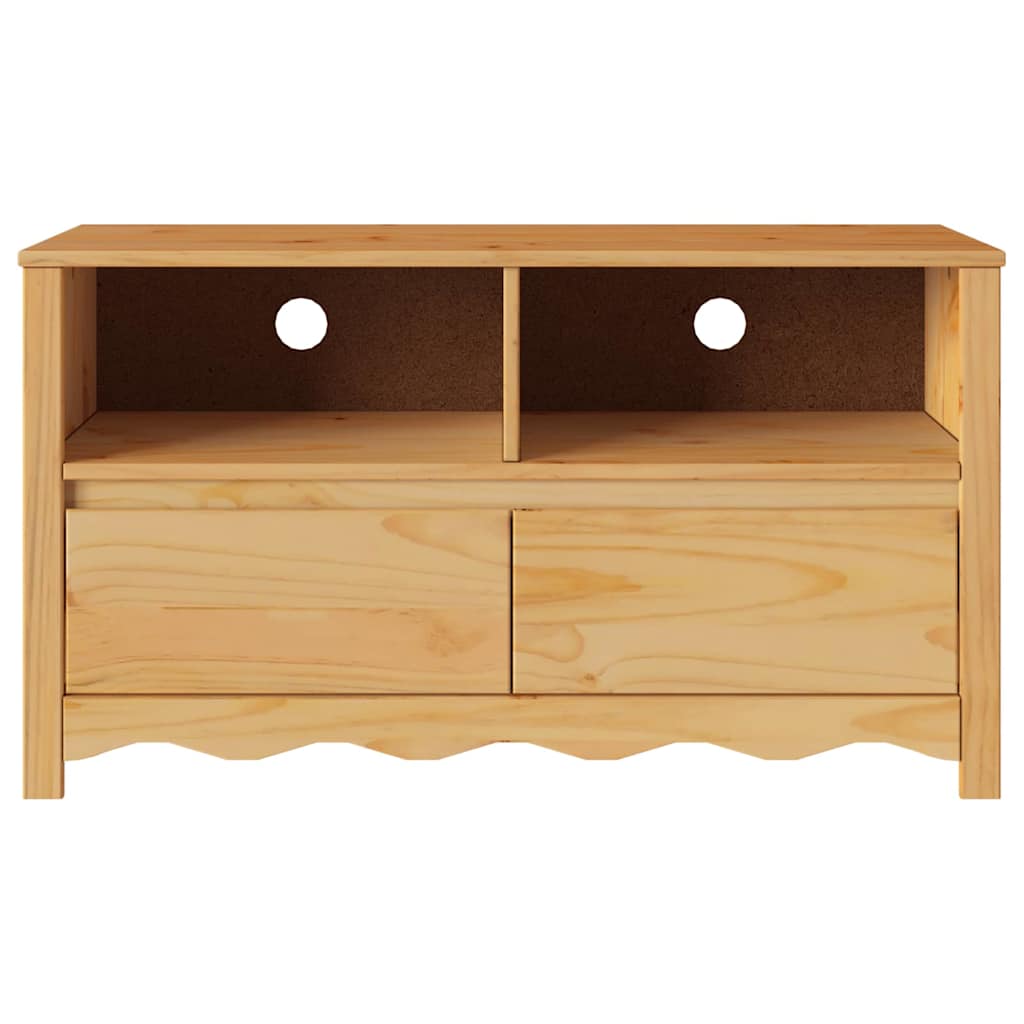 Mobile TV-Credenza TV-Console TV Drammen Rovere 99 x 43 x 55 cm Legno massello di pino