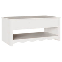 Tavolino da salotto con cassetto Drammen Bianco 99 x 55 x 45 cm 42003045