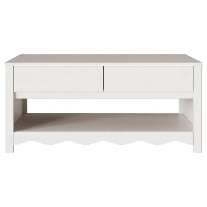Tavolino da salotto con cassetto Drammen Bianco 99 x 55 x 45 cm 42003045