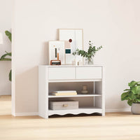 Tavolo consolle con cassetto Drammen Bianco 89.5 x 37 x 73 cm 42003047