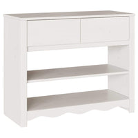 Tavolo consolle con cassetto Drammen Bianco 89.5 x 37 x 73 cm 42003047